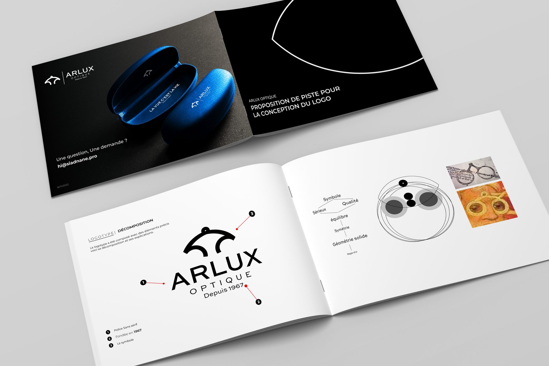The printed Arlux brochure